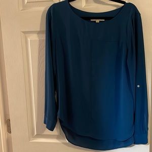 Loft Teal Blue blouse